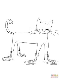 Pete the Cat I Love my White Shoes coloring page Free Printable