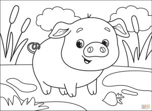 Pig coloring page Free Printable Coloring Pages