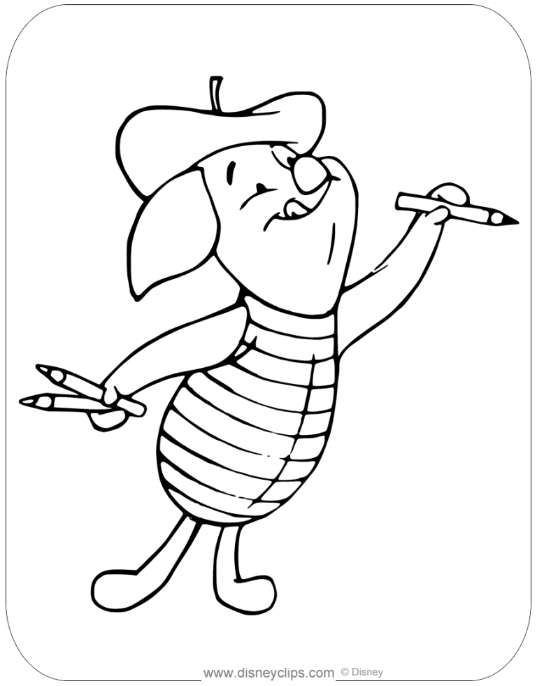 Coloring Pages Of Piglet