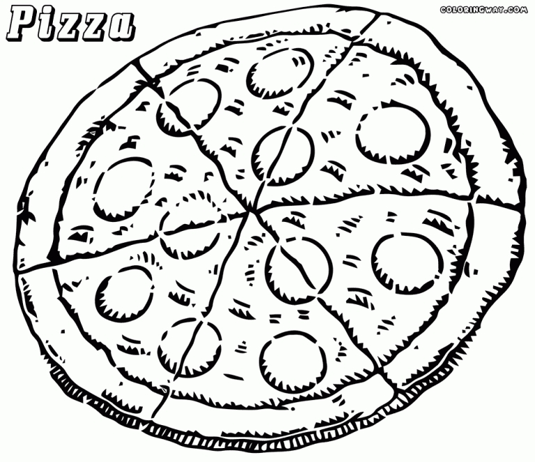 Pizza Coloring Picture