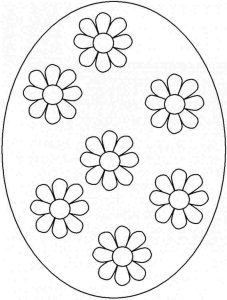 Plain Easter Egg Coloring Pages at Free printable