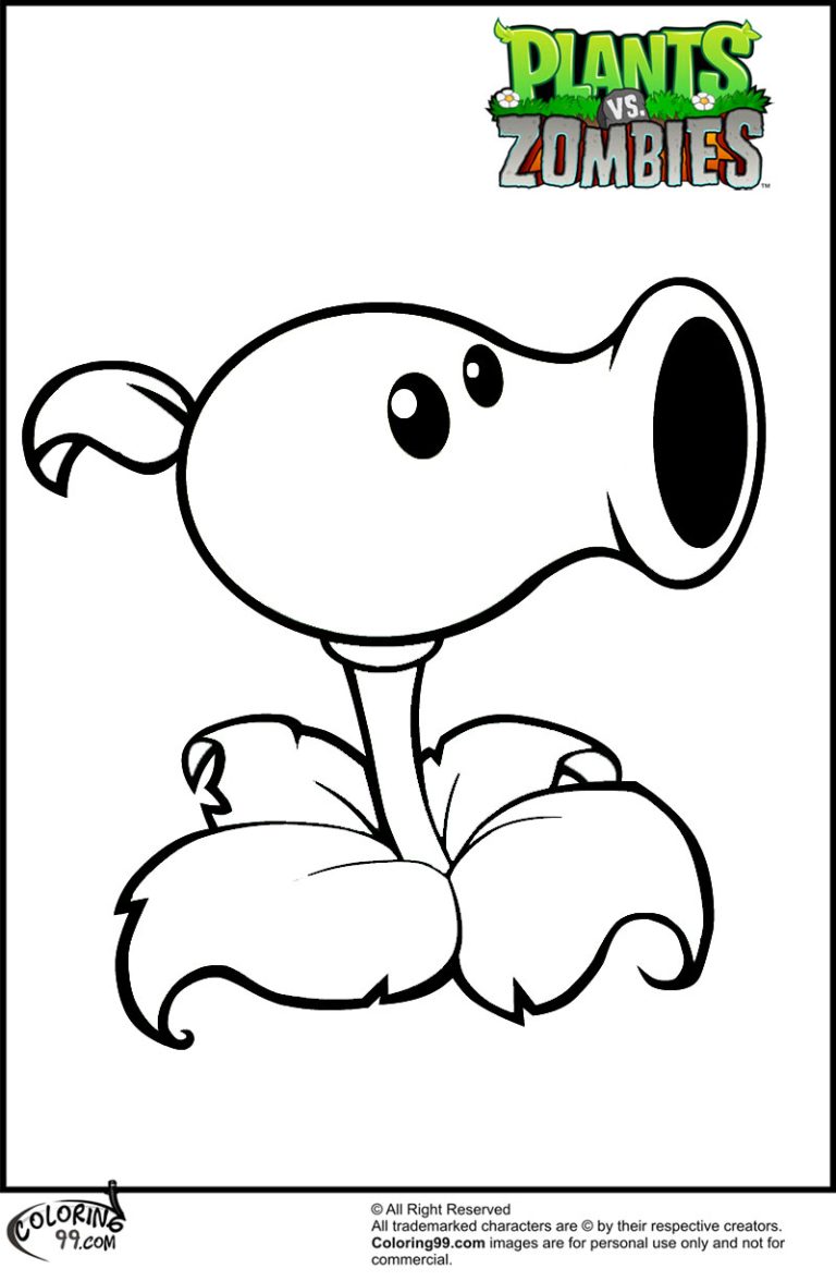 Plants Vs Zombies Coloring Pages Free