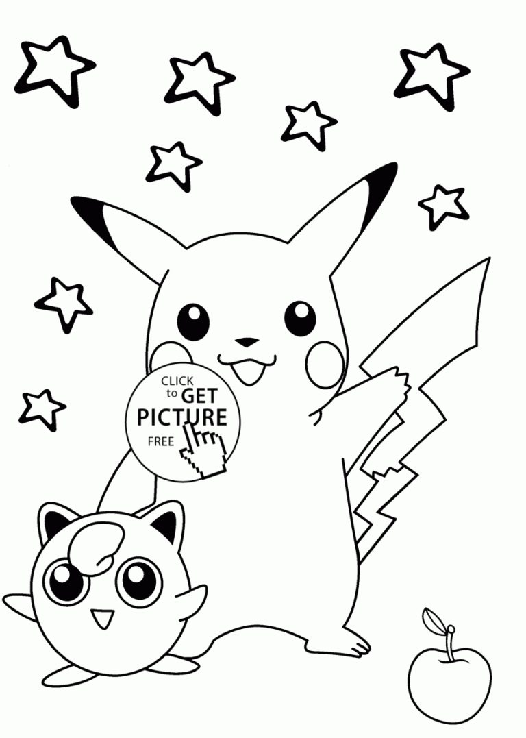 Cartoon Coloring Pages Pokemon