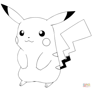 Pokémon GO Pikachu coloring page Free Printable Coloring Pages