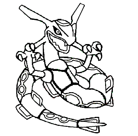 Coloring Pages Pokemon Rayquaza