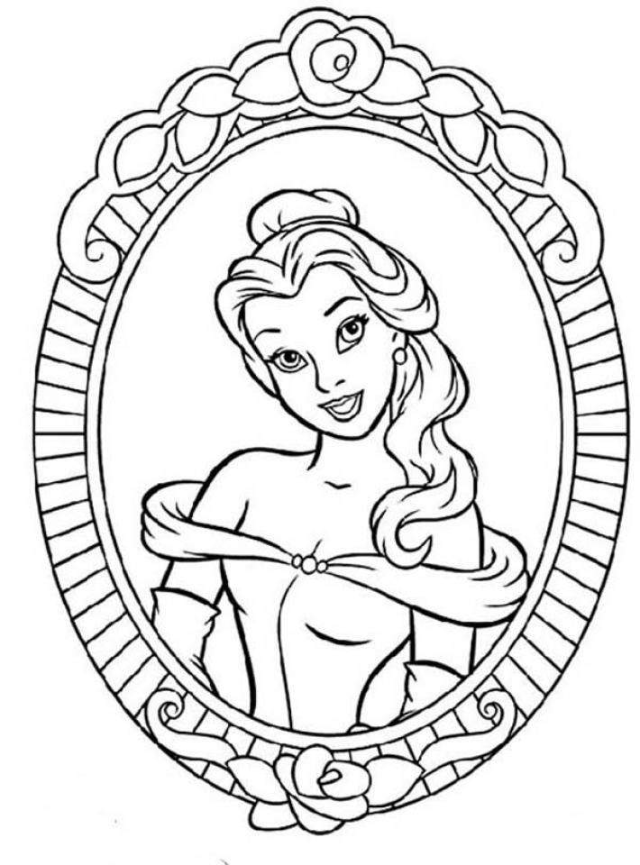 Belle Colouring Pages To Print