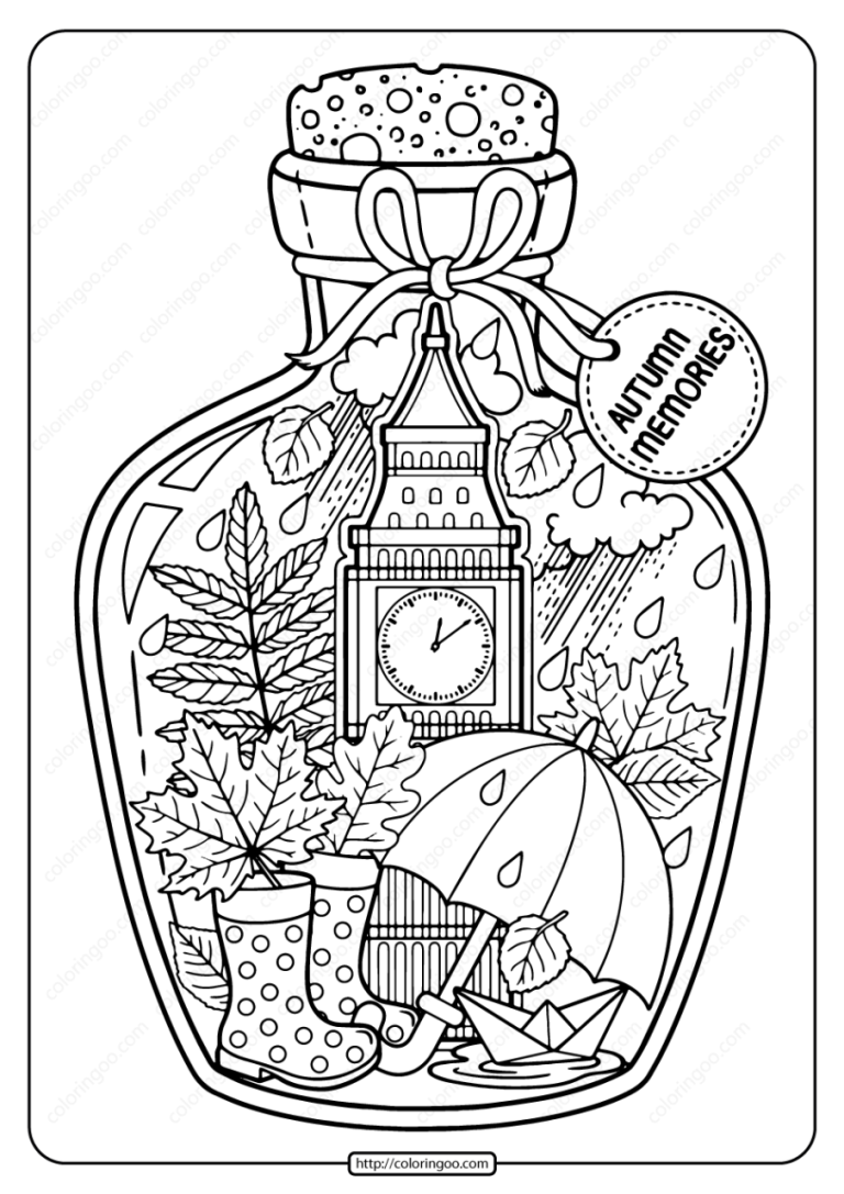 Fall Coloring Pages Pdf