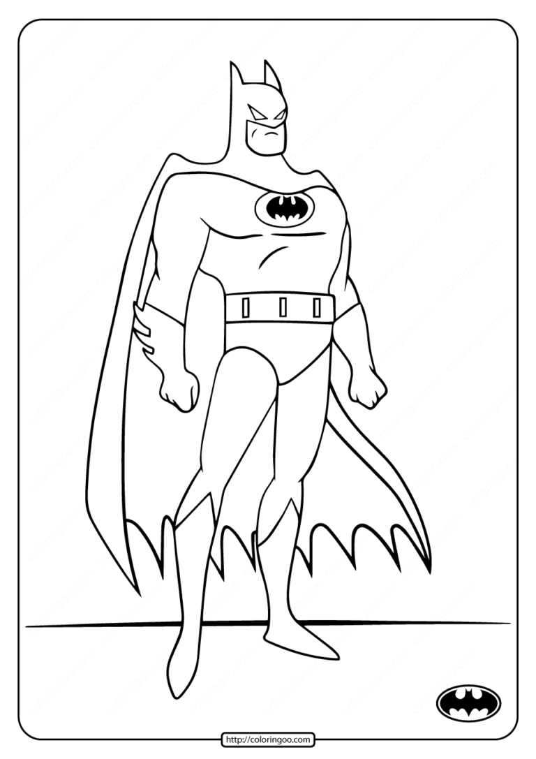 Batman Coloring Pages Pdf