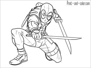 Deadpool Coloring Pages ColoringBay