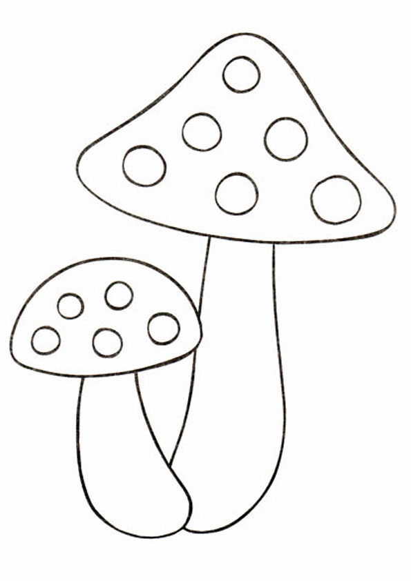 Mushroom Coloring Sheets To Print