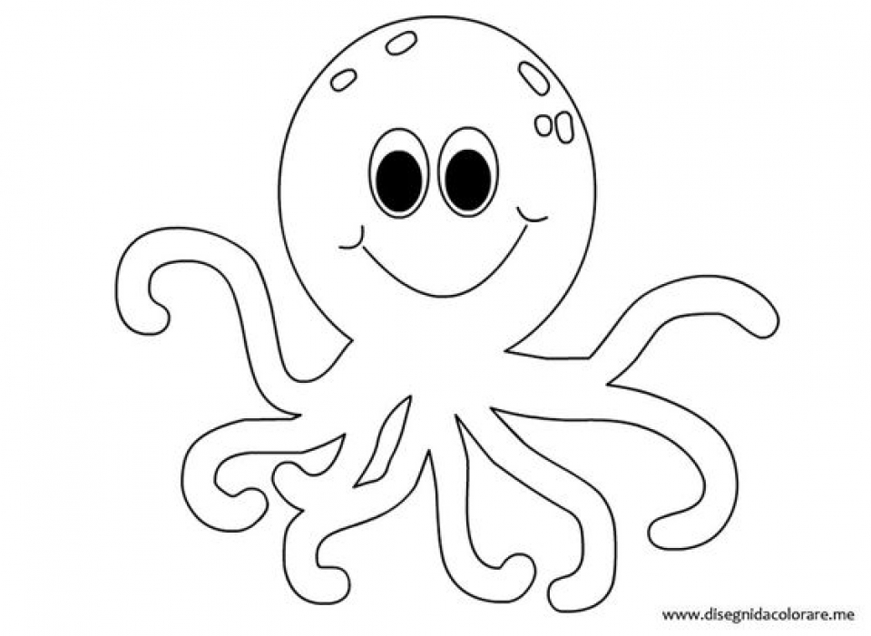 Octopus Coloring Pages For Toddlers