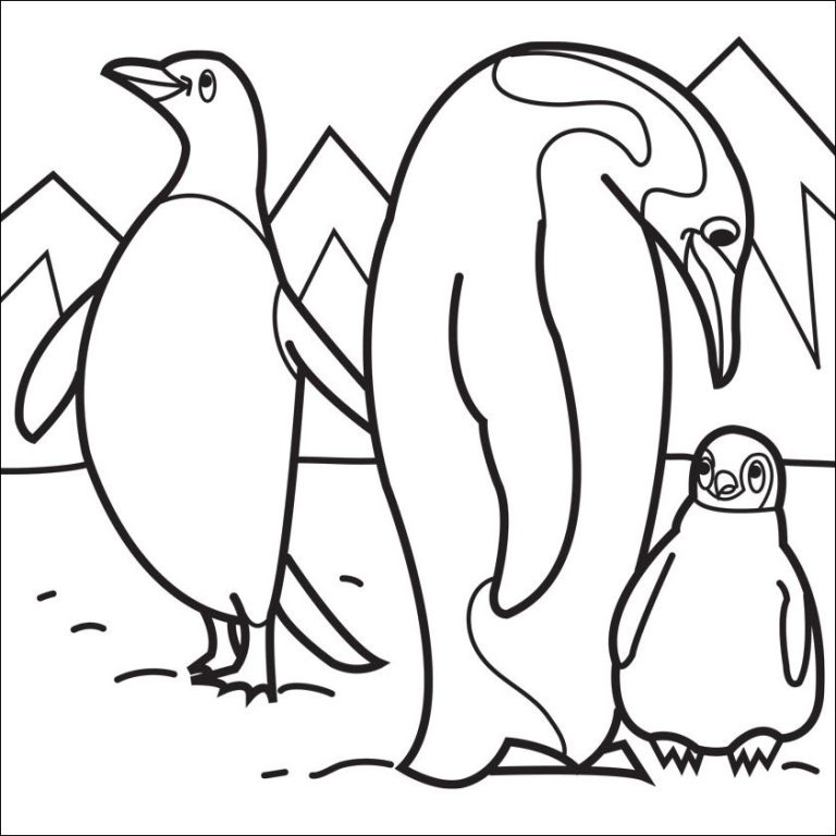 Penguin Coloring Pages Pdf