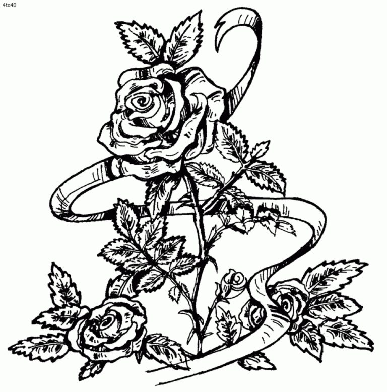 Rose Coloring Pages Online