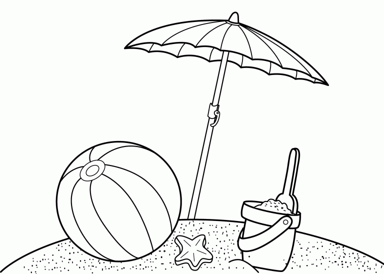 Kid Coloring Pages Summer