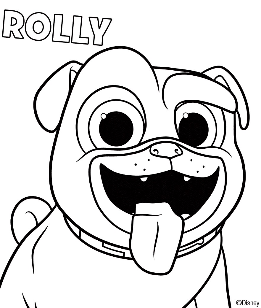 Coloring Pages Puppy Dog Pals