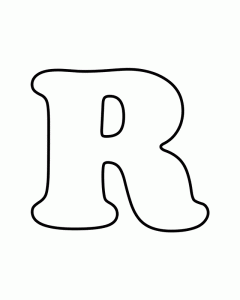 Printable letters Letters for coloring R