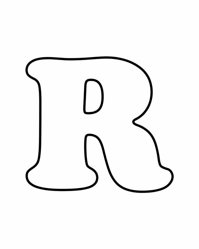 Coloring Pages With Letter R