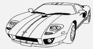 Race Car Coloring Pages Printable Free (5 Image)