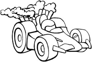 45 Race car coloring pages and crafts cakes for kids Print Color Craft