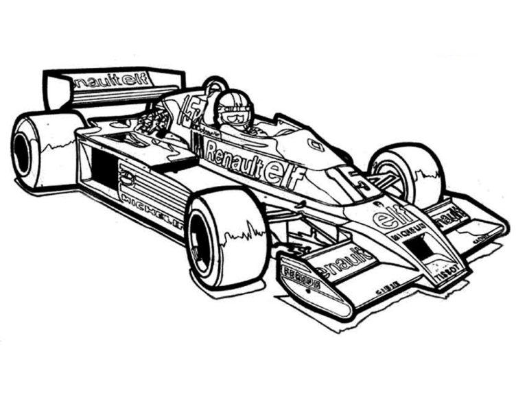 Coloring Pages Of Race Cars
