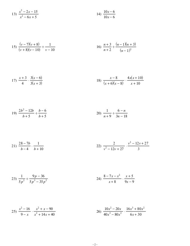 Dividing Fractions Worksheet Pdf 6Th Grade