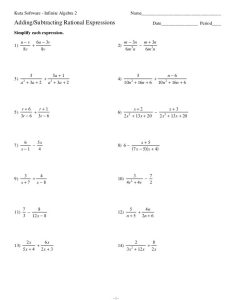 Adding And Subtracting Integers Worksheets Kuta one step inequalities