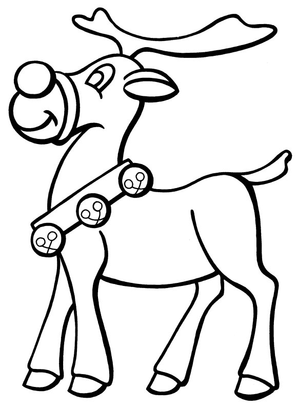 Free Printable Christmas Coloring Pages Rudolph