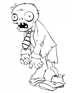 Free printable Zombie coloring pages