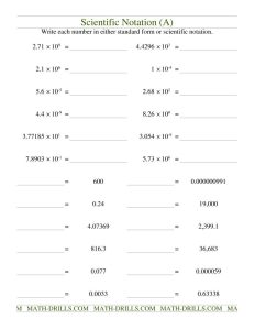30 Scientific Notation Practice Worksheet Education Template
