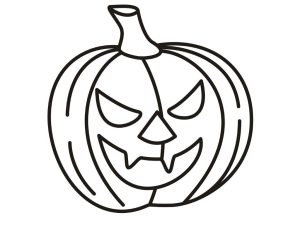 Simple Pumpkin Coloring Pages at Free printable