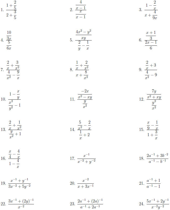 Simplifying Fractions Exercises Pdf
