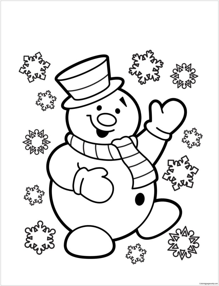 Snowman Coloring Pages Online