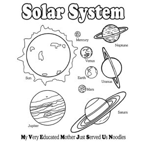 15 solar system coloring pages for kids Print Color Craft