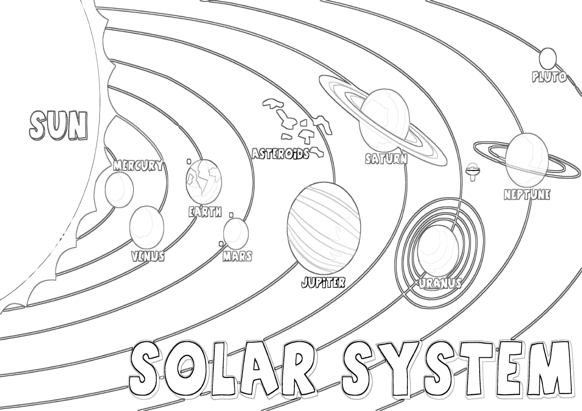 Solar System coloring pages Coloring pages to download and print