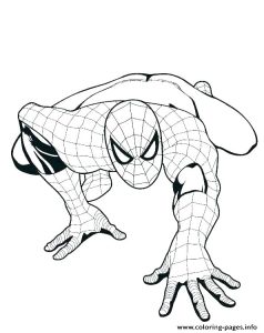 Spiderman Face Coloring Page at Free printable