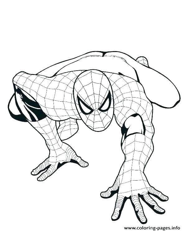 Spider Man Coloring Page Face