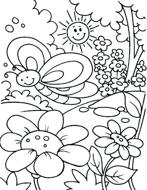 Coloring Pages Free Printable Spring
