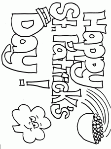 St. Patricks Day Coloring Pages Dr. Odd