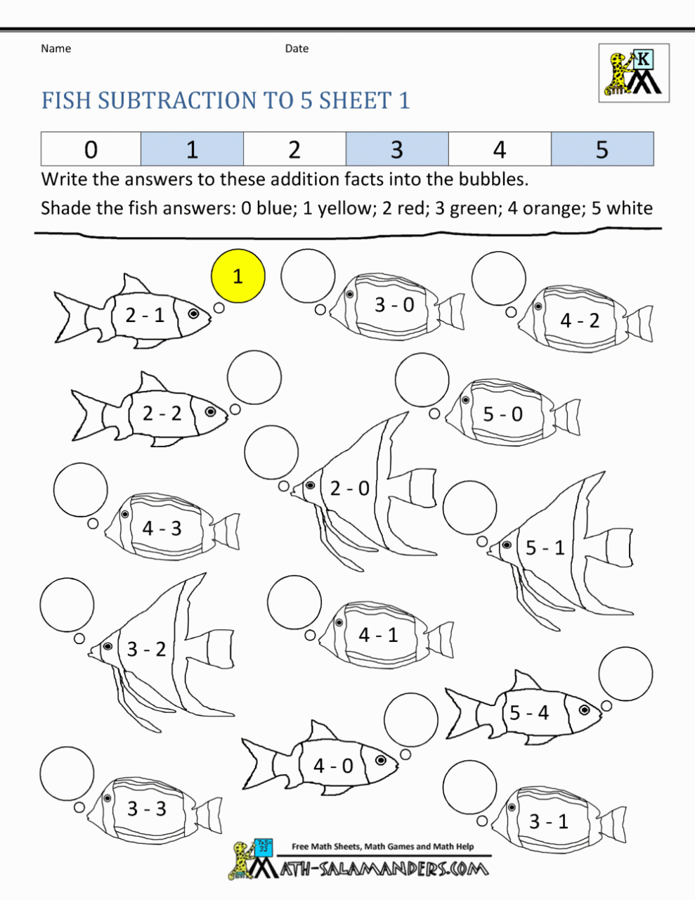 Addition And Subtraction Kindergarten Worksheets Pdf