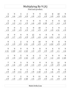 Create Your Own Multiplication Timed Test Times Tables Worksheets