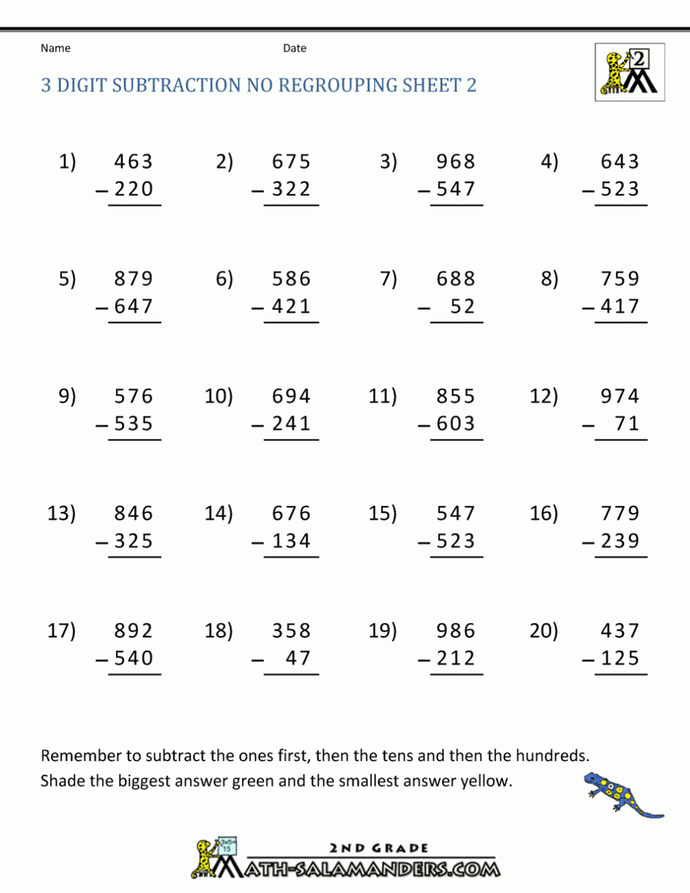 3 Digit Subtraction With Regrouping Worksheets Pdf Worksheets Free