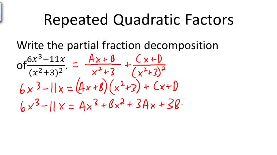 Partial Fraction ( Video ) Calculus CK12 Foundation