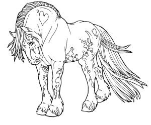Beautiful Mustang Horse Coloring Play Free Coloring Game Online