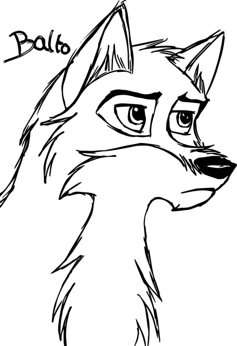 Wolf Coloring Page Printable