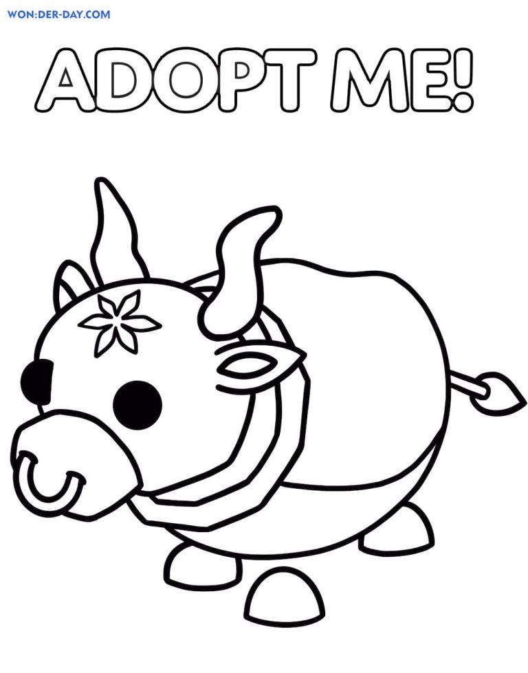 Cow Coloring Pages Adopt Me