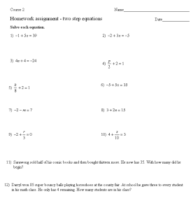 Solving Two Step Inequalities Worksheet Kuta multi step equations