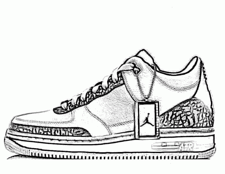 Colouring Page Of Shoes