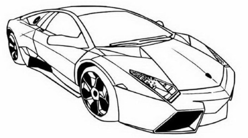 Lamborghini Hot Wheels Coloring Pages