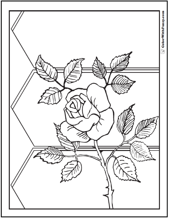 Roses Coloring Pages Pdf
