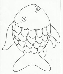 Rainbow Fish Outline Coloring Home